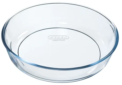 Pyrex glatte Glas runde Tarteform 26cm - Bild 1 von 2