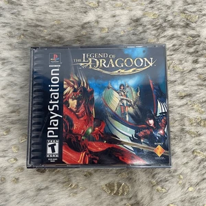 The Legend of Dragoon (PlayStation 1, 2000) PS1 Black Label Complete w/Manual - Picture 1 of 9