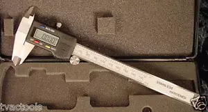 6" ELECTRONIC DIGITAL CALIPER w/CASE Metric and SAE External Internal Step Depth - Picture 1 of 1