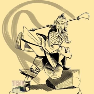 Chinese Legend Card Traditional Asian Hero, Guan Gong Greeting Card - Picture 1 of 2