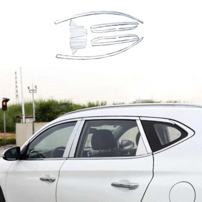 Tiras decorativas molduras ventana cromo acero para Hyundai Tucson 2015-2021 Foto 1 de 4