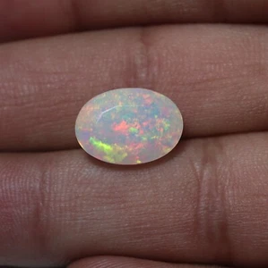11x9 mm 2,2 Kt Natürlicher AAA Rot Grün Feuer Äthiopischer Opal Ovalschliff Edelstein - Bild 1 von 9