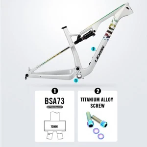 LEXON 29" Full Suspension Frame Carbon MTB Frame DH Cycling Downhill Bike Frame - Picture 1 of 24