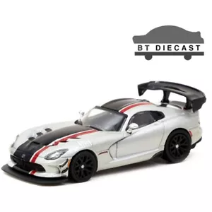 TARMAC WORKS GLOBAL 64 DODGE VIPER ACR EXTREME 1/64 DIECAST SILVER T64G-TL028-SL - Picture 1 of 3