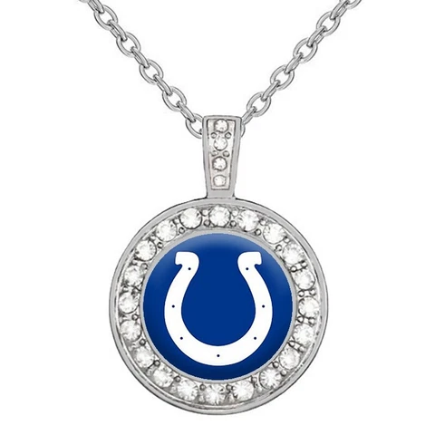 Indianapolis Colts Elegant Womens 925 Sterling Silver Necklace Football D18 Cover
