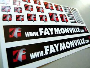 Set FAYMONVILLE Trailer - Aufkleber 1:14 Sticker Tamiya Wedico Decal 1:16 068 - Bild 1 von 5