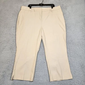 Lane Bryant Women's Plus Size 20 (42X23) Mid-Rise Slim Khaki Capris NWT$69.95 - Picture 1 of 19