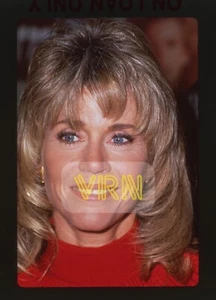 JANE FONDA en 1990 ORIGINAL 35mm TRANSPARENCIA DE DESLIZAMIENTO fr. CIRCUS MAG C46 - Imagen 1 de 2