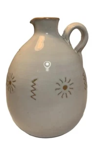 Ceramiche Nicola Fasano Grottaglie Handmade In Italy Olio’ Glas Krug - Bild 1 von 8