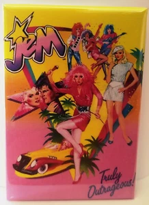 Jem and the Holograms 2" x 3" Refrigerator Locker MAGNET 80's Cartoon Style 9 - Picture 1 of 3
