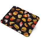 Mouse Mat Pad - Junk Food Pattern Chips Tacos Sushi Laptop PC Desk Office #45451