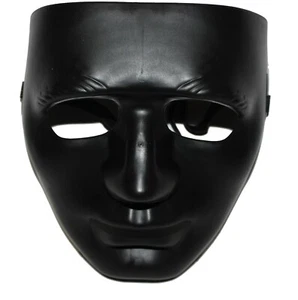Sturdy Full Face Plastic Plain Mask Costume Party Dance Crew Hip Hop SWAT Opera - Picture 1 of 6