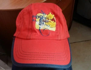 Disney - Winnie the Pooh - 54cm Blue Stripe Red Hat - 100% Cotton - Picture 1 of 3
