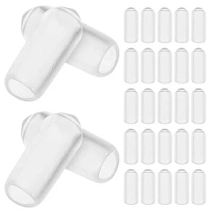 200 Pcs Headband Foot Cover Rubber Ends for Protector Caps Clear - Bild 1 von 12
