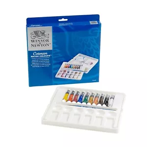 Acquerello Cotman Winsor&Newton Set 10 Tubi Tubetti Acquerelli Watercolour 8ml. - Foto 1 di 3