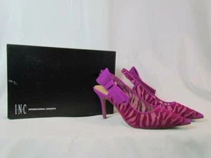Neu im Karton INC International Concepts Stiletto High Heel lila Zebra Mesh Pump 8,5 M - Bild 1 von 1
