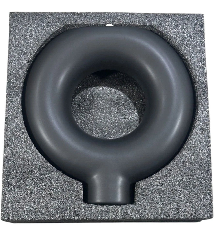 Plastic Black Flower Vase, 8x8x3 inches, New in Box - Image 1 of 1