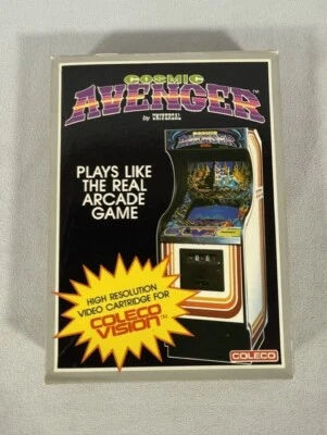 Coleco Vision ~ Cosmic Avenger 1982 Complete in Box w Manual Excellent Condition - Image 1 of 4