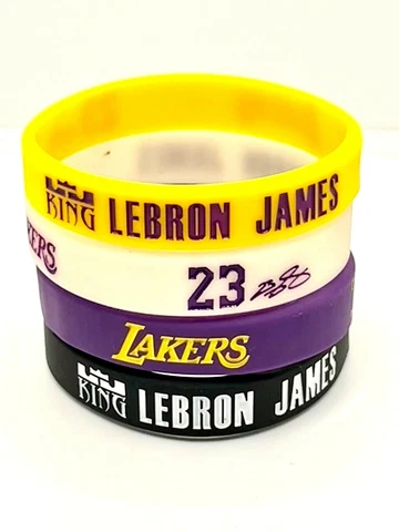 Lot of 4 Lebron James MVP Silicone Wrist Bracelets Basketball Cover