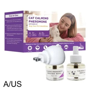 Cat Calming Diffuser Pet Anti AnxietyFeline Pheromones Plug in Stress RelieSD34 - Picture 1 of 18