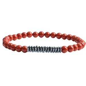 4mm Mini Gemstone Energy Beaded Bracelet Healing Hematite Spacer Beads Jewelry - Picture 1 of 51