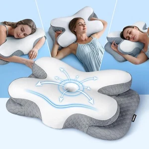 Osteo Enjoy Schmerzlinderung Schlaf Hals Nackenkissen, ergonomische Kontur Zonen - Bild 1 von 7