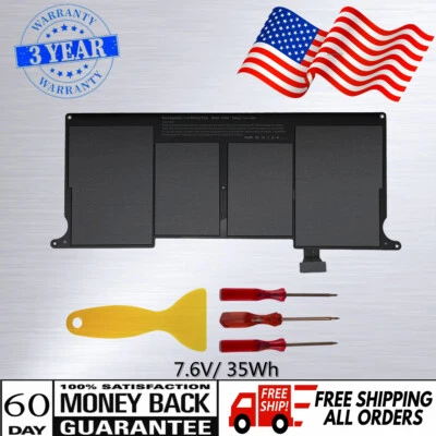 Battery A1406 A1495 for Apple MacBook Air 11 A1370 Mid 2011 2012 2013 Early 2014 - Image 1 of 4