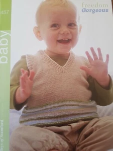 FREEDOM GORGEOUS - TWILLEYS of STAMFORD Baby Patterns no 457 sizes 0 -18month - Picture 1 of 12