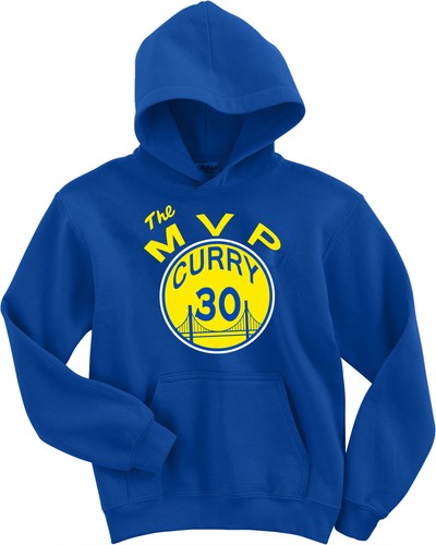 500 LEVEL Steph Curry Sweatshirt - Royal Blue, Medium, Officially Licensed NBA Hoodie With Player Number