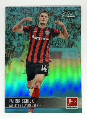 2021-22 Topps Stadium Club Chrome Patrik Schick Aqua Refractor /199 Leverkusen - Image 1 of 4