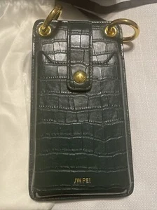 JW PEI QUINN Bolsa Teléfono Verde Oscuro Cocodrilo - Imagen 1 de 5