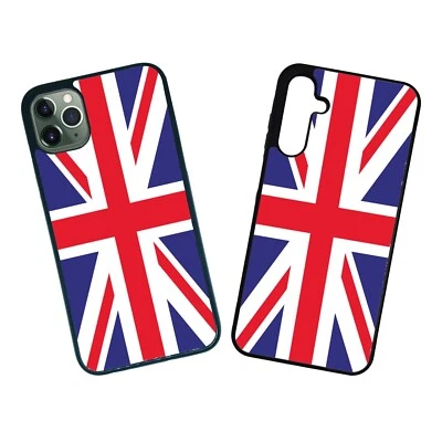 Union Jack flag Phone case For iPhone Samsung Google silicone side cover UK UKJ2 - Image 1 of 4