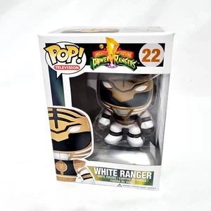 Funko Pop Power Rangers White Ranger 22 Mighty Morphin MMPR VAULTED Vinyl RARE - Picture 1 of 24