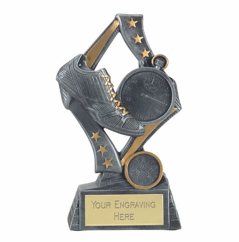 TSS Flagge Laufbahn Leichtathletik Pokal - kostenlose Gravur