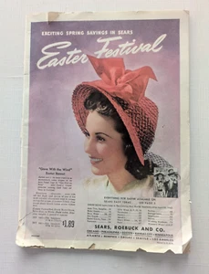 Vintage 1940 Sears Roebuck Spring Easter Book Catalogue - Picture 1 of 7