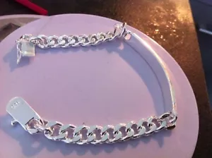 Maravilloso Pulsera De Hombre Nuevo chapado Plata - Imagen 1 de 1