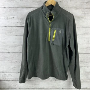 Eddie Bauer First Ascent Pullover Mens Large Blue 1/4 Zip Lightweight Fleece - Picture 1 of 13