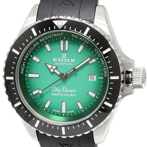Edox SkyDiver Neptunian 80120-3NM-VDN Men's #TM349 - Picture 1 of 5