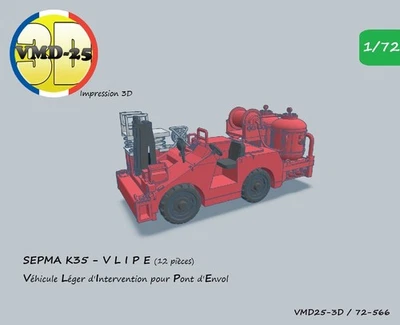 Véhicule incendie de pont  type SEPMA K35 - 1/72 (Rafale M- Etendard-Crusader) - Photo 1/4