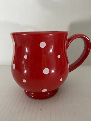 Temp-Tations by Tara Red and White Polka Dot Mug 16 oz - Image 1 of 4