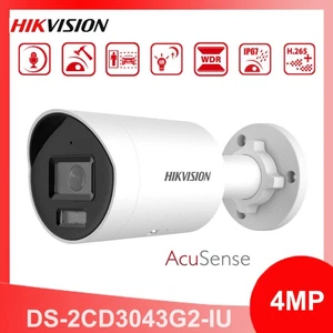 Hikvision DS-2CD3043G2-IU 4MP AcuSense Fixed Bullet IP Security Camera Mic PoE - Picture 1 of 4
