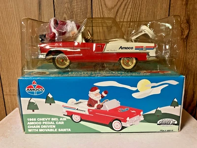 CAJA DE CAMBIOS EDICIÓN LIMITADA AMOCO 1955 CHEVY BEL AIR SANTA COCHE A PEDALES 9 1/2" NUEVO EN CAJA 1997 Foto 1 de 4