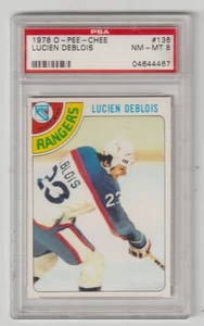 1978 O-Pee-Chee #136 Lucien DeBlois RC PSA 8 - Picture 1 of 2