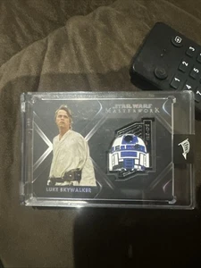 Star Wars Masterwork 2021 Black [5] Medallion Relic Card CM-LR Luke Skywalker - Picture 1 of 2