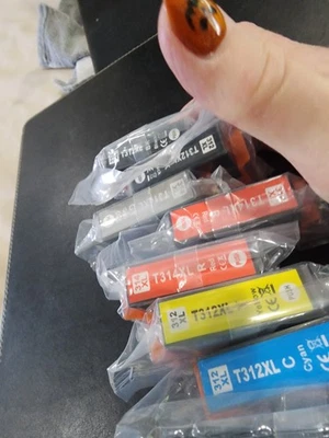 Epson Printer T 312 314 XL 6 Pack Plus 1 Black And Color - Image 1 of 4