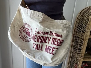 Vintage 50s Hershey Newspaper Bag Delivery Canvas Antique Auto Club Pennsylvania - Picture 1 of 15