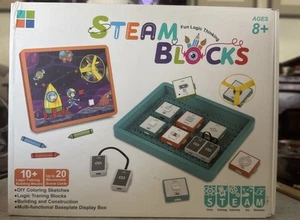 STEAM Blocks Logic Puzzle Toy - Fun STEM Learning Kit for Kids 8+ | Build & Play - Picture 1 of 2