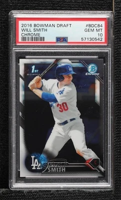 Selecciones de draft cromadas Bowman Draft 2016 Will Smith #BDC-84 PSA 10 GEM MT Foto 1 de 2