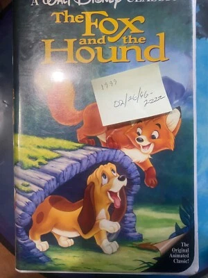 RARE Black Diamond Edition The Fox and the Hound VHS Tape - Walt Disney 1996 - Image 1 of 2