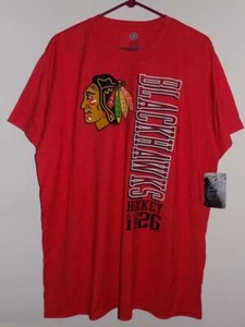 Camiseta oficial de los Chicago Blackhawks NHL brezo rojo nueva con etiquetas - Imagen 1 de 3